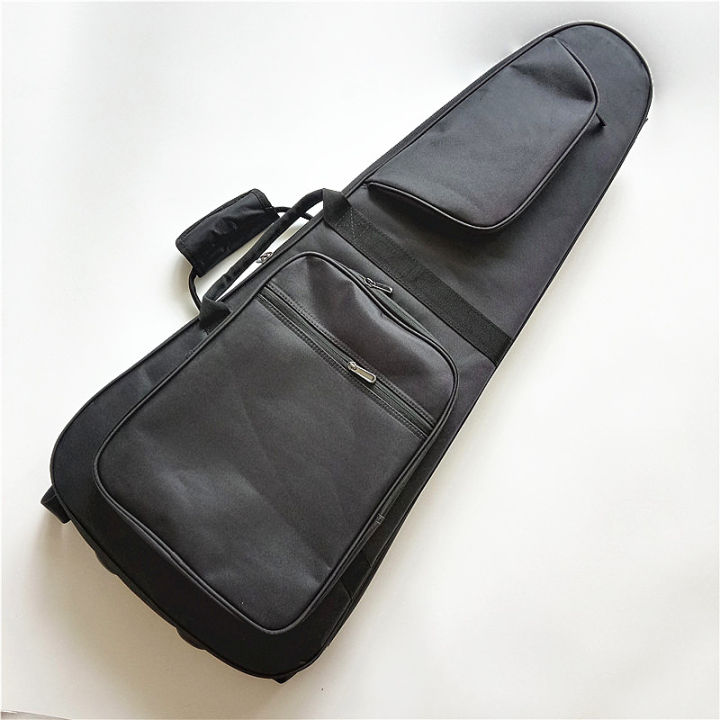 Gray/Black Double Straps Guitar Bag,For Headless Electric Guitar, Soft