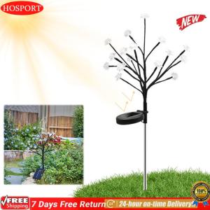 [HOSPORT Official Mall] 2Pack Solar Garden Lights Waterproof Decorative Solar Lights Outdoor Lawn Lights for Outside Yard Lawn Patio Pathway Decorations