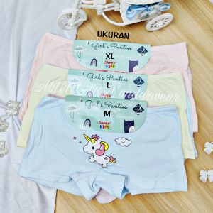 Celana Dalam Anak Perempuan 1 pak 2 pcs Sorex 1312 Bahan Katun Size M-XL Celana Segi Empat Anak