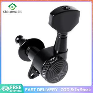 6Pcs Guitar Locking Tuners Reusable Guitar String Pegs Black Locking Tuners for Acoustic Or Electric Guitar