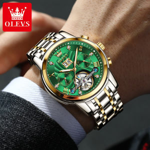 OLEVS Mens Watch Automatic Authentic Business High-End Waterproof Mechanical Luminous Stainless Steel Watch For Men Original