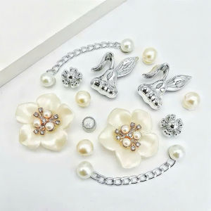 Dép Nữ Đế Cao 8.0cm Charm Đá 3D (Đen Be Nâu) EVA Siêu Nhẹ Nâng Chiều Cao Dép Cross iDÉP SL055