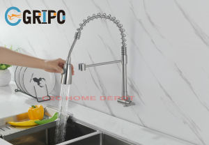 GRIPO High End 304 stainless spring wall type kitchen faucet (GP1085)