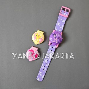 JAM TANGAN LITTLE PONY KARAKTER ANAK PEREMPUAN UMUR 3-12 TAHUN