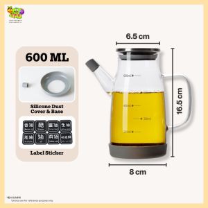 Cooking Oil Jar Bekas Minyak Masak Oil Dispenser Glass Oil Bottle Botol Minyak Masak Kaca 玻璃油壶