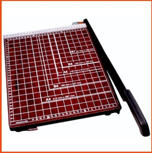 BÀN CẮT GIẤY A3 GỖ MÀU NÂU BÀN CẮT GIẤY CÁC KHỔ A3-A4-A5 DAO CẮT GIẤY SẮC BÉN