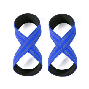 GONGL Anti-slip High Quality Pull-ups Horizontal Wrist Straps Gym Fitness Straps Sport Ware Weightlifting Assist Belt Weight Lifting Wrist Straps 8-shaped Booster Belt Deadlift Wrist Straps