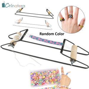 [Chinatera] Wood Weaving Beading Loom for Jewelry Bracelet Knitting Beads DIY Handmade Knitting Machine Kids Toy Gifts