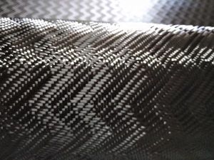 ผ้าทอแน่นนอดเยอรมินก์ ลายเวฟ Carbon 3D ดิจิทัล 220 กรัม สีดำเงา ลายใหม่ สวยผ้าเปลี่ยนแปลง ขนาด 100cm x 20cm