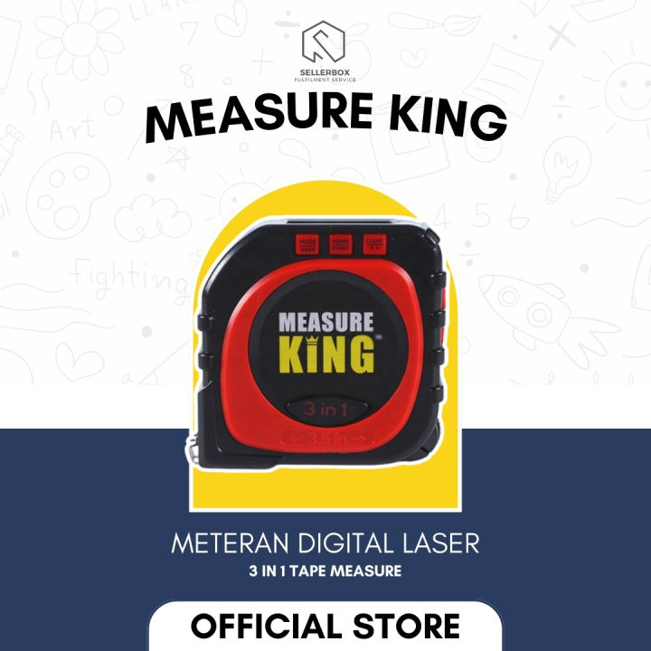 Meteran Digital Ryu Measure King Meteran Laser Digital Meteran Digital Meteran Digital ...