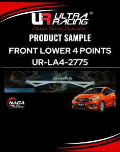 ULTRA RACING SAFETY BAR HONDA JAZZ GK 2014 FRONT STRUT/ENGINE BAR AND REAR ANTI ROLL BAR