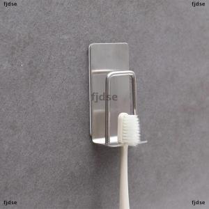 [COD] fjdse ที่วางแปรงสีฟันติดผนังสแตนเลสแบบมีกาวในตัวอุปกรณ์ในห้องน้ำที่จัดน้ำยาบ้วนปากถ้วยวางปาก