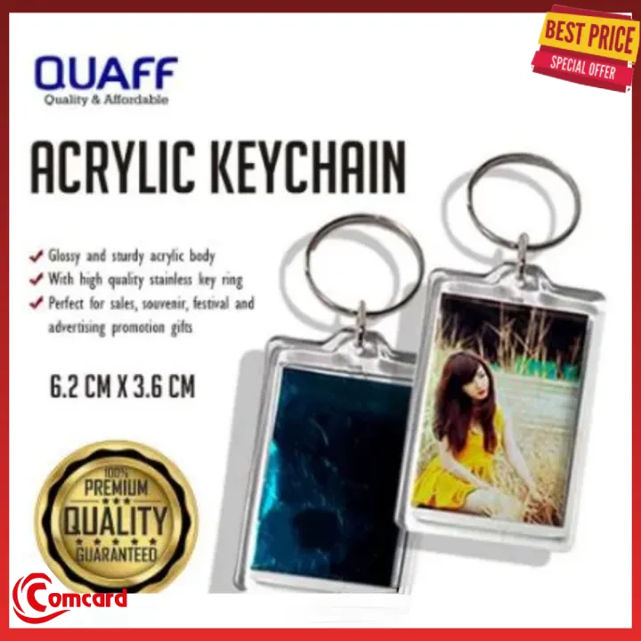 Acrylic Keychain Rectangle Keychain Mockup ACRYLIC PHOTO INSERT KEYCHAIN F2 RECTANGLE (100PCS PER PACK) Lazada  Philippines