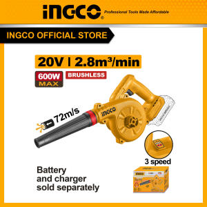 Thân máy thổi bụi dùng pin 20V motor không than 3 cấp tốc độ INGCO CABLI2068