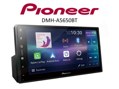 Pioneer DMH-A5650BT 6.8″ AV Receiver with Wireless/Wired Apple CarPlay