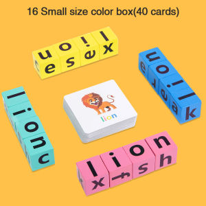 Letter Spelling Block Flash Cards Game English Words Early Educational Toys Early Learning Educational Toys Montessori Toys for Kids Parent Child Game Building Blocks Toys Student