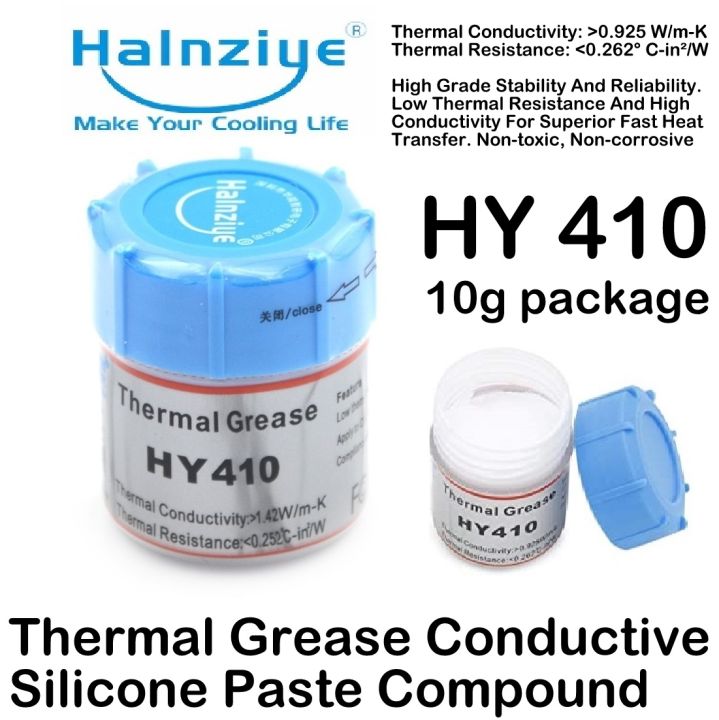 HY410 Thermal Grease Heat Conductive Silicone glue Paste Compound 10g