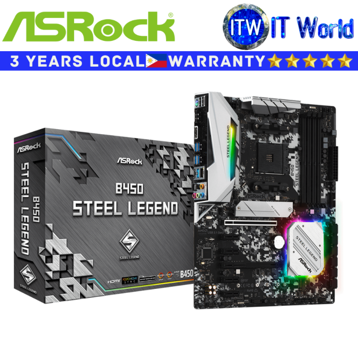 ASRock B450 Steel Legend(新品、開封済み)（ASRock ATX