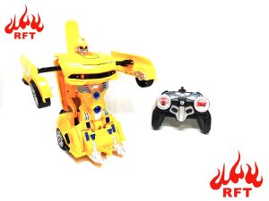 REDFIRE TOYS MAINAN RC MOBIL REMOT TRANSFORM BUMBBLE BEE CAMARO BISA BERUBAH BENTUK JADI ROBOT