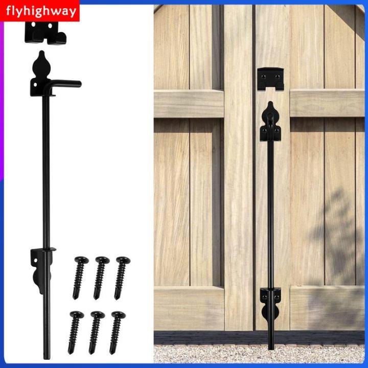 Cane Bolt Gate Drop Rod Kit 18 inch Heavy Duty Iron Gate Ground Latch ...