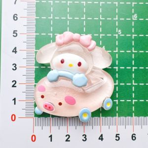 Đồ chơi Mô hình charm dạ quang phát sáng Kuromi Sanrio Kitty Búp bê Dora Tai Thỏ Công chúa Lâu đài