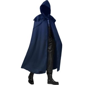 GOXBERK Coat Halloween Hooded Cloak Jackets Retro Gothic Long Robes Multipurpose Anti-slip Knight Pirate Prince Cloak Adult Kids