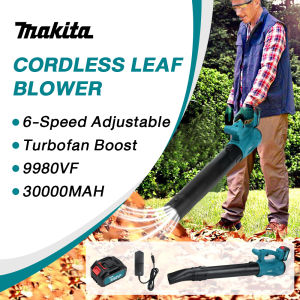【World Aifei Mall】998VF Cordless Leaf Blower Dust Collector Sweeper Garden Tools 30000RPM Electric Air Blower