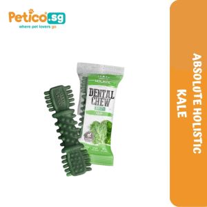 Absolute Holistic Dental Chew (4") Dog Dental Treat (turmeric / peanut butter / mint / coconut / milk tea / charcoal)
