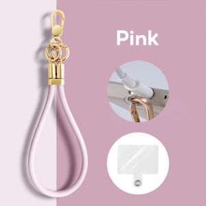 Soft Silicone Phone Lanyard Wrist Strap Anti-loss Multifunctional Short Lanyard Universal Adjustable Buckles Anti Theft Phone Strap for Mobile Phone