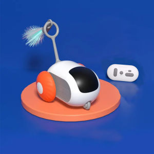 ของเล่นสัตว์เลี้ยง แมว ของเล่นขนนกไฟฟ้าอัตโนมัติ ชาร์จ USB พร้อมรีโมตคอนโทรล #Z008