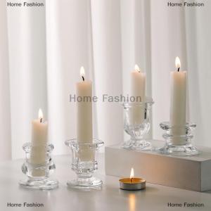 [COD] Home Fashion Glass Candle Holder Novelty Nordic Decor Candlestick Romantic Candle Stand Desk Accessories Wedding Centerpieces Ornaments Gifts