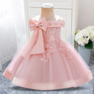 MQATZ 1st Birthday Dress Flower Ceremony For Baby Girl Clothing Baptism Princess Dress Girls Dresses Party Costume L5081XZ