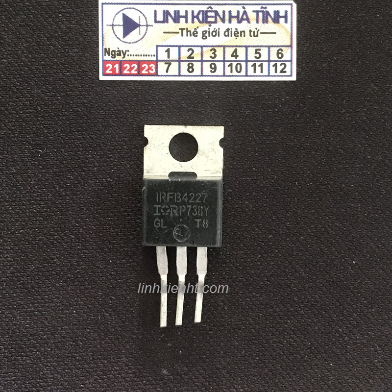 Linh kiện IRFB4227 mosfet kênh N 65A 200V tháo máy-AG28