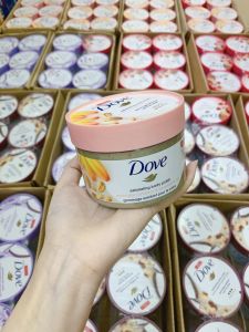 Kem tắm Dove Exfoliating Body Polish 298g đủ mùi (lựu macca...) giúp tẩy da chết cho da mềm mượt chống lão hóa trắng sáng