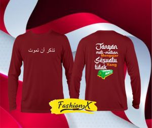 kaos pria lengan panjang Mengejar Sesuatu distro katun tc 30s premium tshirt terbaru murah