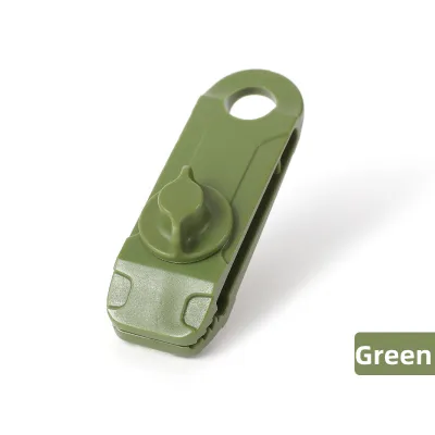 Yomerto 5 pcs Reusable Tent Tarpaulin Clamp Buckle Camping Tool Heavy Duty Tent Cloth Clamp Toothed Clamp