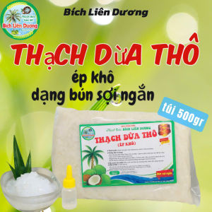 COMBO 3KG THẠCH DỪA THÔ ÉP KHÔ DẠNG BÚN SỢI NGẮN TẶNG KÈM HƯƠNG_LOẠI TÚI 500GR