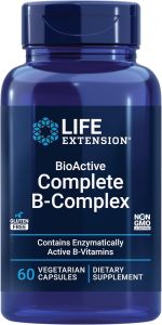 Life Extension BioActive Complete B-Complex – Viên Uống Bổ Sung Vitamin Nhóm B Hoạt Tính Hỗ Trợ Năng Lượng & Thần Kinh | 60 Viên