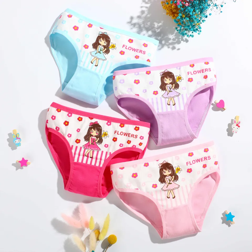 4 Pcs/lot Panties- Briefs Kids Underwear Clothes