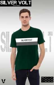 Kaos T-shirt Silvervolt Casual Cotton Baju Pria/Wanita Desain Grafis Tebal