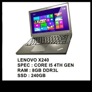 [Upgraded] LENOVO Ultrabook X240 - Core i5 - 8GB DDR3L - 120GB 240GB SSD - Lightweight - Windows10 - Microsoft Office