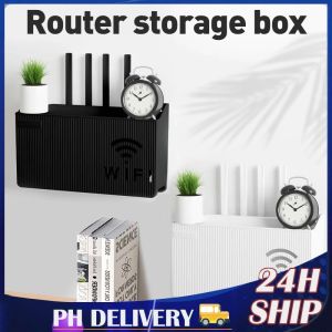 WIFI Storage Rack Punchless Router Rack Set Top Box Multi-function Wall Mounted Organiser