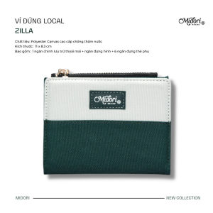 Ví Vải Đứng ZILLA Nam Nữ Polyester Siêu Bền Đẹp Chống Nước local brand chính hãng Midori M Studio