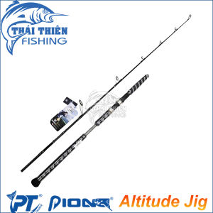 Cần Câu Jig Biển Pioneer Altitude 582 (1.75m) – Khoen Fuji – Máy Đứng – Jig Nặng 170–200g
