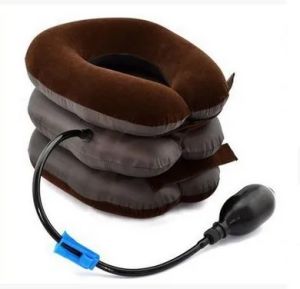Happy Mall COD Inflatable Neck Stretcher Support 3 Tubes Air Cervical Traction Pain Relief