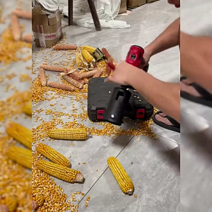 Easy Assembly Nylon Corn Sheller Tool Automatic Operation Quick Processing Power For Small Farm And Garden Backyard Use