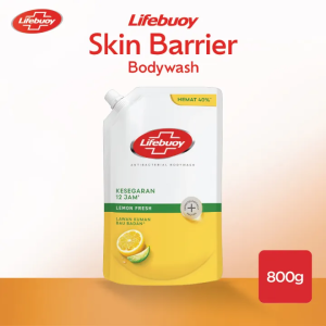 Lifebuoy Sabun Mandi Cair Body Wash Lemon Fresh Antibakteri Refill 800gr