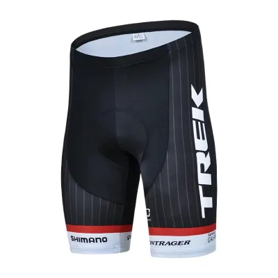 สีดำและสีขาวแห้งเร็วระบายอากาศขี่เสื้อผ้า TREK ขี่จักรยานกางเกงขาสั้นเบาะขี่ที่มีประสิทธิภาพ 12 ชั่วโมง
