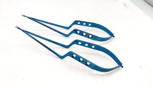 GREATLH  Microsurgical Scissors Shark Blade surgical Scissors type Titanium 1pc Micro Neurosurgery Instruments