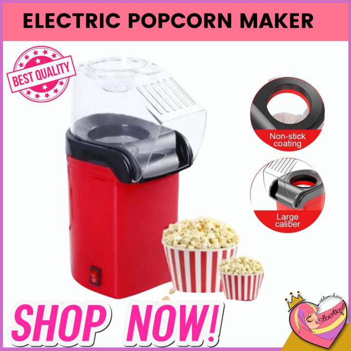 Esthertique Portable Oil Free Easy to use 1200W Electric Popcorn Maker ...